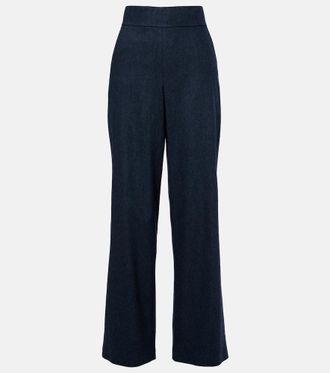 Eleventy Pantaloni a gamba larga in lana e cashmere