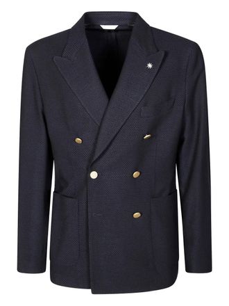 Manuel Ritz Jack met dubbele rij knopen - Blauw