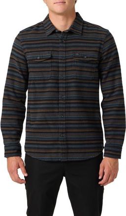 O'Neill Richmond Flannel Button-Up Shirt in Graphite at Nordstrom, Size Xx-Large