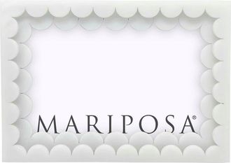 Mariposa Double Scallop Picture Frame in White at Nordstrom, Size 8X10