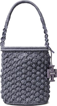Tory Burch Ella Crochet Handbag in Gray at Nordstrom
