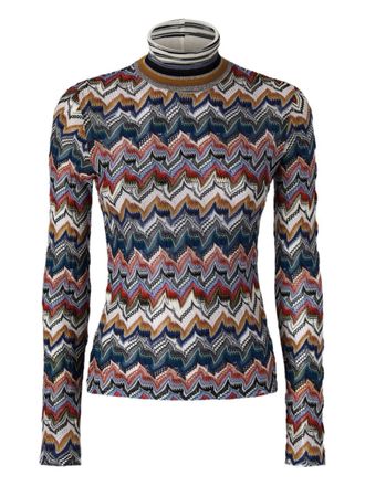 Missoni Wool Blend Roll Neck Sweater