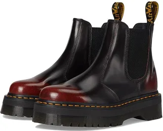 Dr. Martens 2976 Quad Chelsea Boots Cherry Red : UK 9 (US Mens 10 - US Womens 11) Medium, Leather