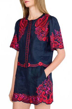 Christy Lynn Jane Top In Midnight Rosaria