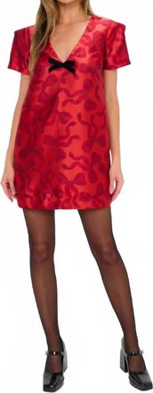 Show me your Mumu Jeanette Mini Dress In Bow What Fun