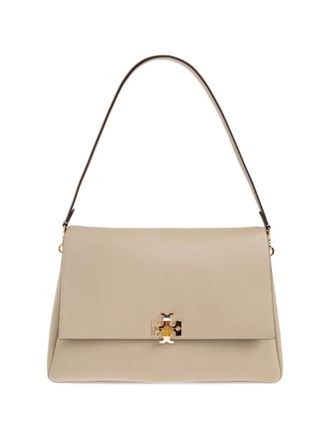 Tory Burch Taupe Charlie Large Shoulder Bag
