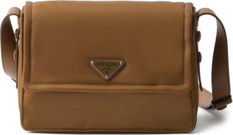 Prada Borsa a spalla Traveller grande - Marrone