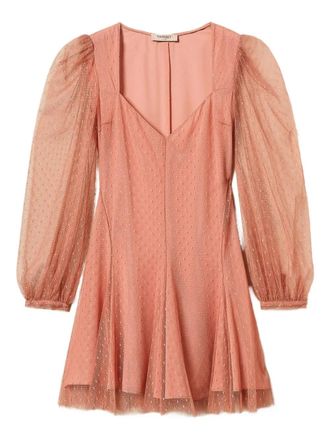 Twin-Set Tulen mini-jurk met pofmouwen - Roze