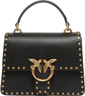 Pinko Love Bag - Dames - Handtassen - Zwart - ONE Size - Leer - Tassen