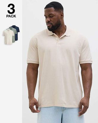 Jack & Jones Jack & Jones Kane Polo 3 Pack - Multi