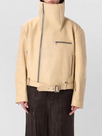 Rick Owens jumbo biker stooges leather zip jacket