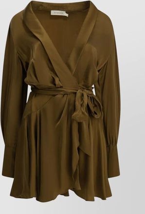 Zimmermann silk wrap blouse