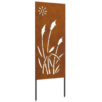 vidaXL Pantalla De Privacidad Para Jard&iacute;n Calado Oxidado 50 X 140 Cm Vidaxl