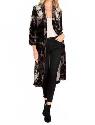 Johnny Was Santal Velvet Kimono In Moonlight