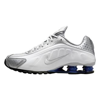Nike Shox R4 White/White-Metallic Silver 10 UK