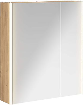 vidaXL Armario Con Espejo De Ba&ntilde;o Roble Artisan 63,5 X 15,5 X 70 Cm Vidaxl