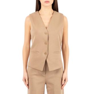 Max Mara Dames, Jassen, Bruin, Maat: XS Katoen