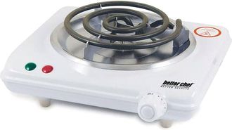 Better Chef Basic Single Burner With White Enamel Finish