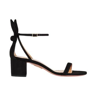 Aquazzura High Heel Sandals, female, Black, Size: 8 1/2 US Bow Tie Sandal 50