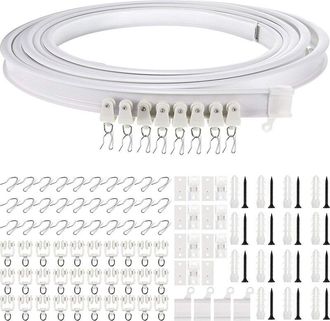 OEM Riel De Techo Plegable De 5 Metros, Riel Curvo Para Cortinas, Montaje Flexible De Cortinas En El Techo, Riel Curvo Para Ventanas Para Sistema De Riele