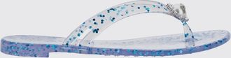 Casadei Infradito Jelly in pvc glitter con strass e perle sintetiche