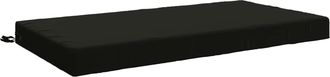 vidaXL Almohada Para El Asiento Soest 100% Poli&eacute;ster Negro Vidaxl
