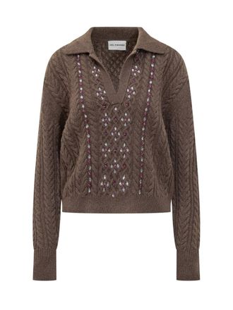 Des_Phemmes Des_Phemmes Des Phemmes Sweater With Crystals