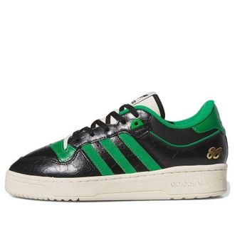 adidas Rivalry 86 Low Black Green IE7160