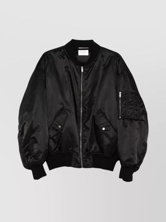 Saint Laurent oversized nylon bomber jacket
