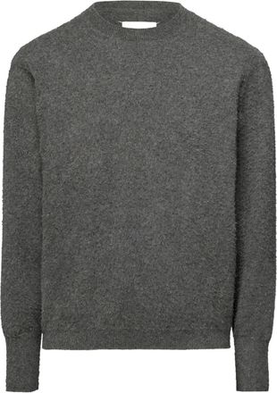 Maison Margiela Trui met ronde hals en stiksels - Grijs