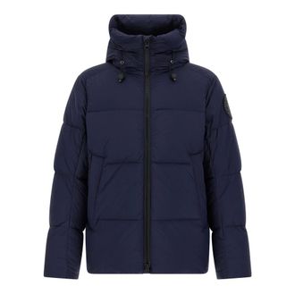 Canada Goose Down Jackets, male, Blue, L, Crofton Puffer Jacket