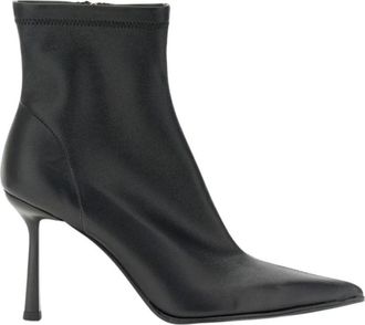 Caf&egrave;noir Tronchetto - Dames - Laarzen met Hak - Zwart - 36 EU - Leer - Schoenen