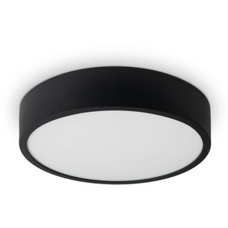 Paco Home L&aacute;mpara led Plaf&oacute;n Deco Sal&oacute;n Dormitorio Comedor Despacho Moderno Nero 1, &Oslash;30cm - Paco Home