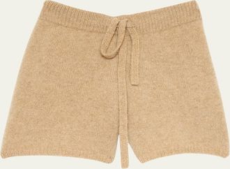 The Elder Statesman Drawstring Cashmere Lounge Shorts