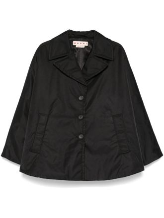 Marni Black twill coat
