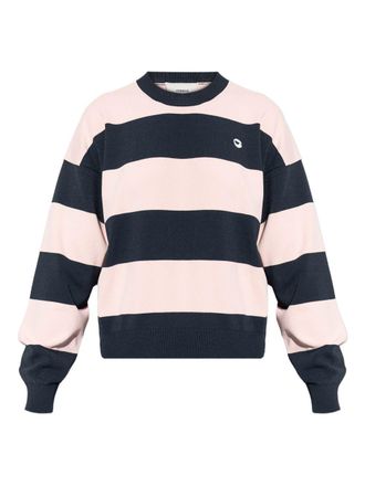 Coperni Wide Striped Long-Sleeved Top With Logo Detail