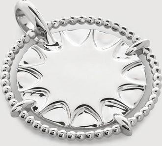 Monica Vinader Sterling Silver Talisman Sun Pendant