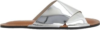 Plan C crossover-strap sandals - Silver