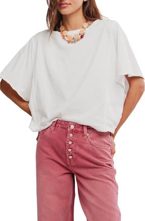 Free People Next Level Batwing Oversize T-Shirt in Clean Ivory at Nordstrom, Size X-Large