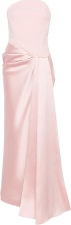 Solace London Seri Strapless Draped Maxi Dress