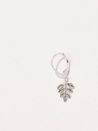 Fat Face FatFace Leaf Drop Earrings in Silver Tone