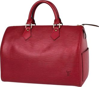 Louis Vuitton Castilian Red Epi Leather Boston Bag (Pre-Owned)