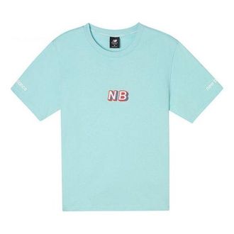 New Balance (WMNS) New Balance Logo Embroidered Sports Round Neck Short Sleeve Green T-Shirt AWT12324-WMI