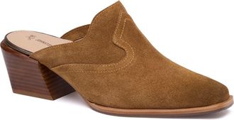 Johnston & Murphy Kalista Leather Mule in Whiskey Suede at Nordstrom, Size 9.5