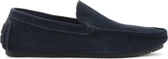 Kazar Marineblauwe su&egrave;de mocassins - Heren - Loafers - Blauw - 40 EU - Su&egrave;de - Schoenen
