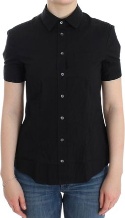 John Galliano Black cotton shirt Womens top