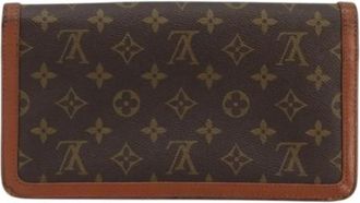 Louis Vuitton Pre-owned Vintage Clutch - Dames - Vintage Clutch - Bruin - ONE Size - Leer - Vintage