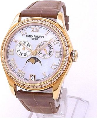 Patek Philippe Pre-owned Patek Philippe Complications Annual Calendar Mother of Pearl Dial Mens Watch 4936R-001