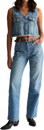 Rolla's Morgan Denim Vest In Stud Wash