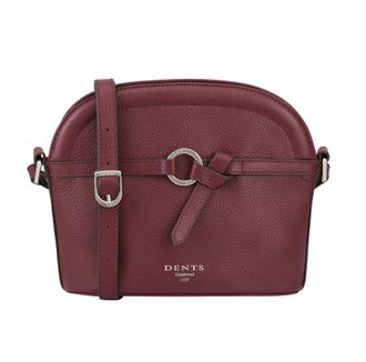Dents Womens Sloane Leather Cross Body Bag - Red - One Size